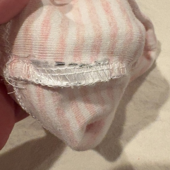 Gap baby first favorite stripe bear hats 0-3 months, set of 2 - Picture 8 of 15